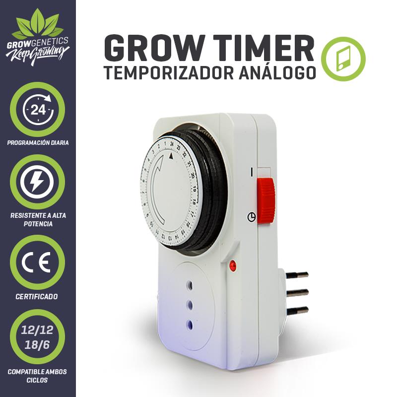 taiiiimer TIMER ANALOGO - GROW GENETICS - Imagen 1