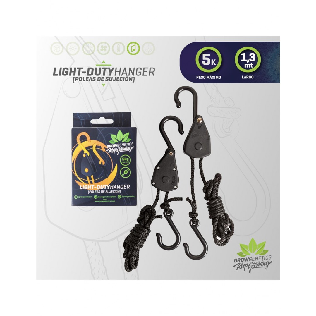 poleas-light-duty-hanger-5kg-grow-genetics Poleas Light-duty Hanger 5kg - Grow Genetics - Imagen 1