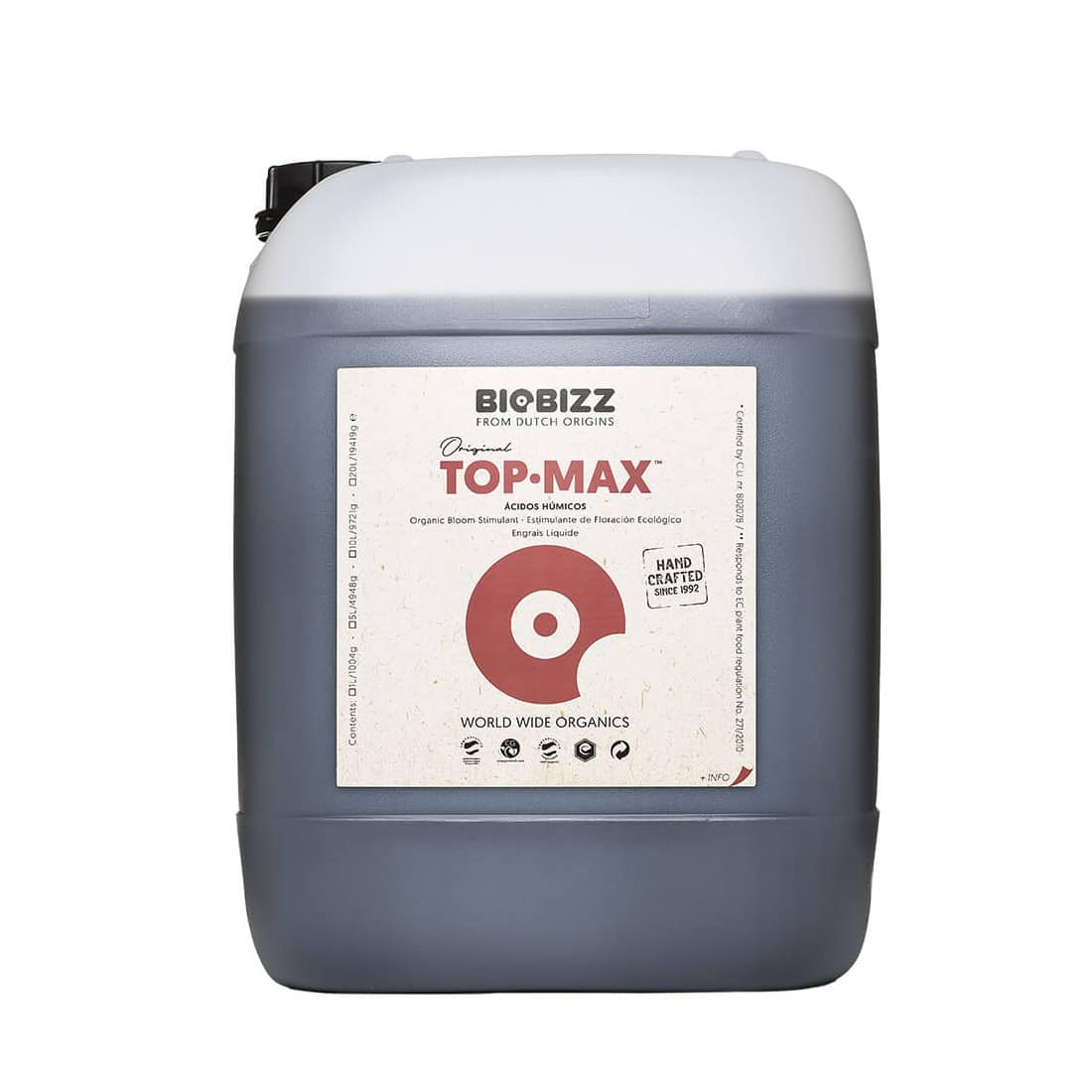 top-max-10lt-biobizz Biobizz TOP MAX 10LT-BIOBIZZ - Imagen 1