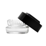 CONTENEDOR EXTRACTOS CLEAR TAPA NEGRA 4ML-BONGLAB