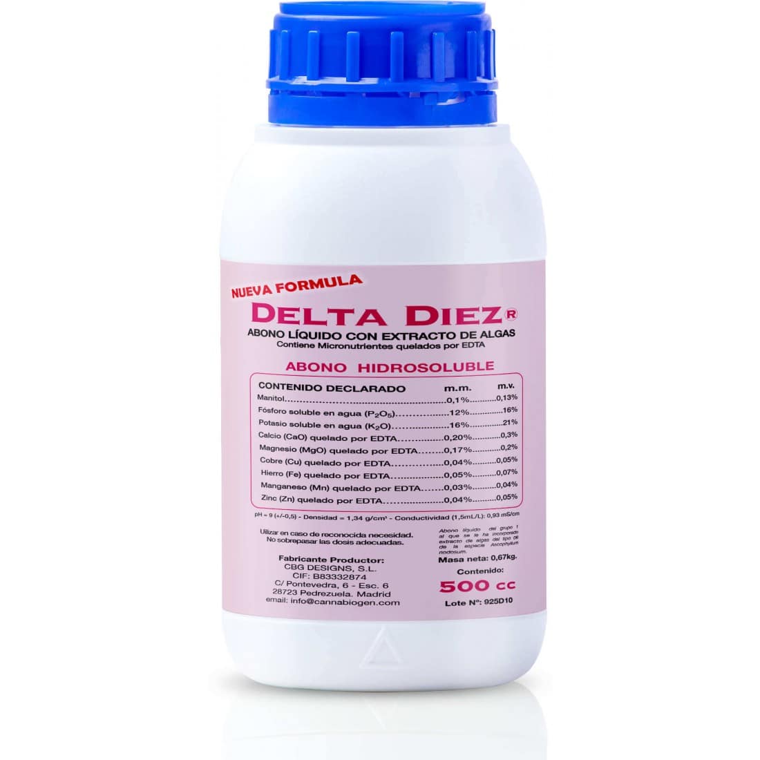 delta-10-500-ml Cbg DELTA 10 500ML-CBG - Imagen 1