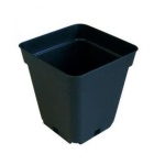 MACETA CUADRADA NEGRA 5LT