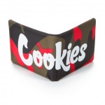 NYLON BILLFOLD RED CAMO WALLET-COOKIES